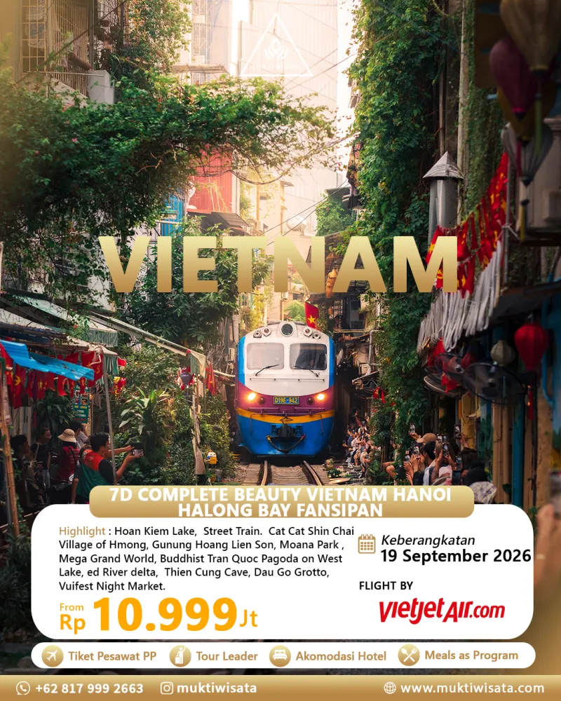 7D COMPLETE BEAUTY VIETNAM HANOI HALONG BAY FANSIPAN by Vietjet Airlines
