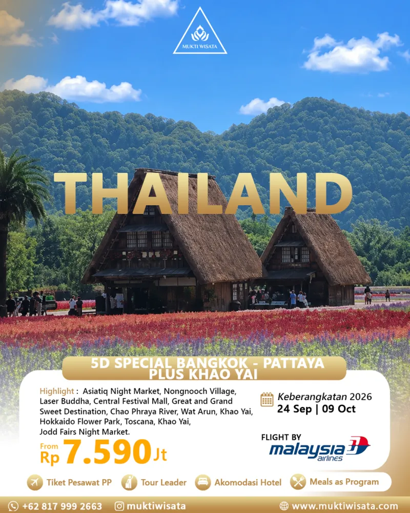5D SPECIAL BANGKOK - PATTAYA + KHAO YAI by MH